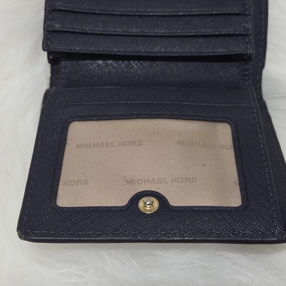 Michael Kors Black Pebbled Leather Mens Womens Unisex Wallet - Picture 5 of 5